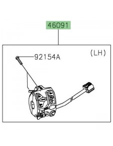 Commodo gauche Kawasaki Versys 1000 S (2021-2024) | Réf. 460910528