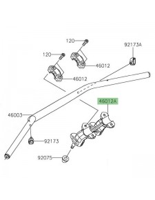 Pontet de guidon Kawasaki Versys 1000 (2019-2024) | Réf. 46012035418R