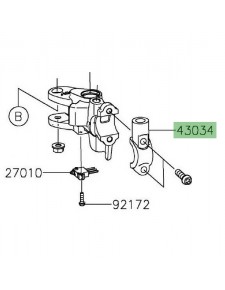 Support rétroviseur droit Kawasaki Versys 1000 (2019-2024) | Réf. 430340057