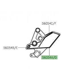 Autocollant arrière platine repose-pieds Kawasaki Versys 1000 (2019-2024) | Moto Shop 35