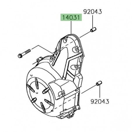 Carter d'alternateur d'origine Kawasaki 140310609 | Moto Shop 35