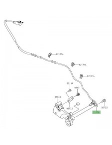 Câble ABS arrière Kawasaki Ninja 650 (2017-2019) | Réf. 211760828