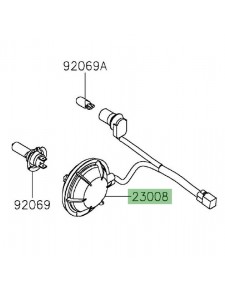 Faisceau ampoules optique avant Kawasaki Ninja 650 (2017-2019) | Réf. 230080178