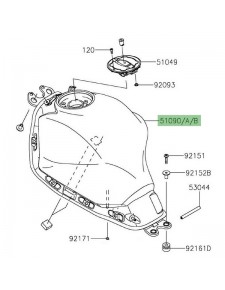 Réservoir d'essence Kawasaki Ninja 650 (2017-2019) | Moto Shop 35