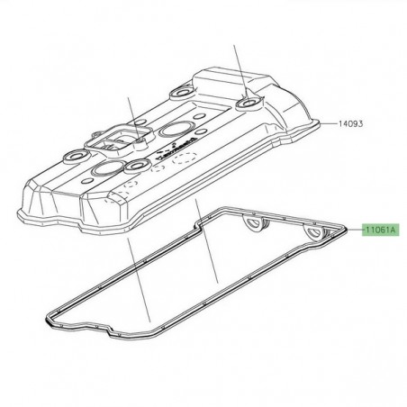 Joint de cache culbuteur Kawasaki 110610170 | Moto Shop 35