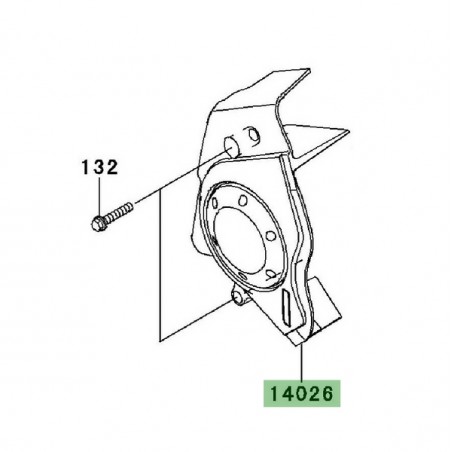 Carter pignon sortie de boîte Kawasaki 140260129 | Moto Shop 35