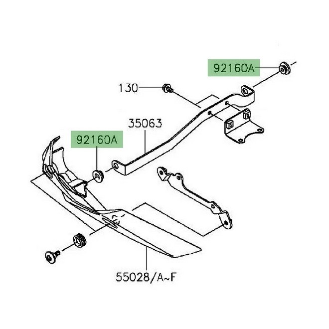 Kit fixation sabot moteur Kawasaki Z800 (2013-2016) | Moto Shop 35
