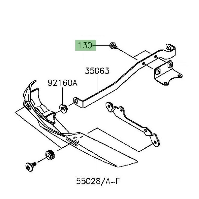 Kit fixation sabot moteur Kawasaki Z800 (2013-2016) | Moto Shop 35