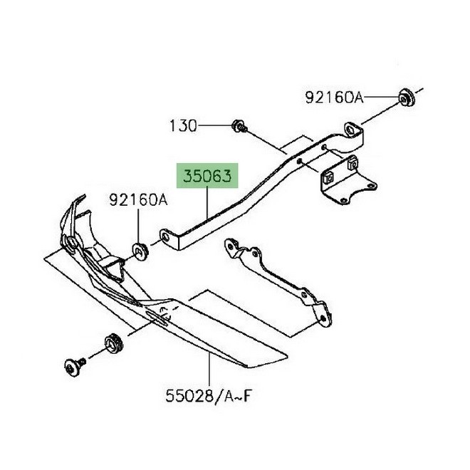 Kit fixation sabot moteur Kawasaki Z800 (2013-2016) | Moto Shop 35