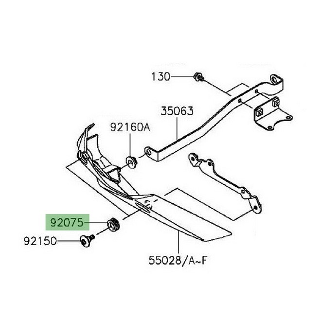 Kit fixation sabot moteur Kawasaki Z800 (2013-2016) | Moto Shop 35