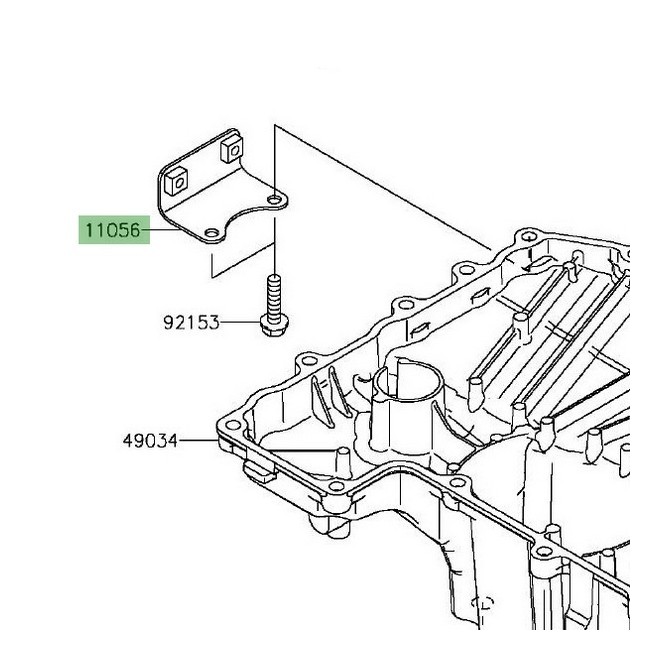Kit fixation sabot moteur Kawasaki Z800 (2013-2016) | Moto Shop 35