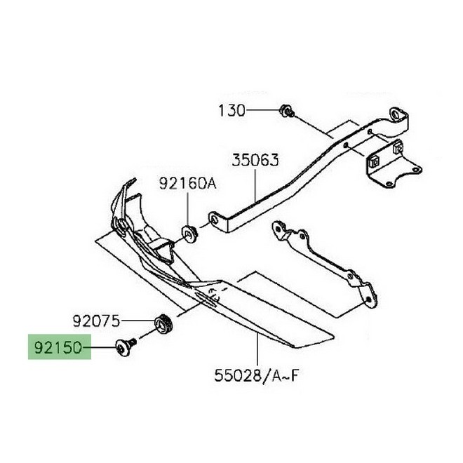 Kit fixation sabot moteur Kawasaki Z800 (2013-2016) | Moto Shop 35