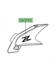 Autocollant "Z" coque de réservoir Kawasaki Z650 (2020-2021) | Réf. 560542710 - 560542712