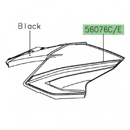 Autocollant latéraux tête de fourche Kawasaki Z650 (2020-2021) | Moto Shop 35