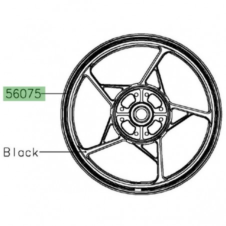 Liserè de jante Kawasaki Z650 (2020-2022) | Réf. 560752279 - 560762184