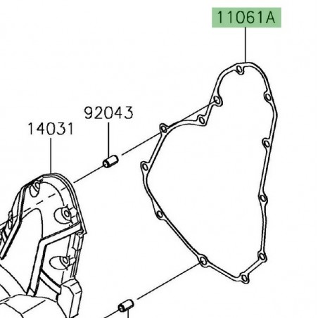 Joint carter d'alternateur d'origine Kawasaki 110610165 | Moto Shop 35