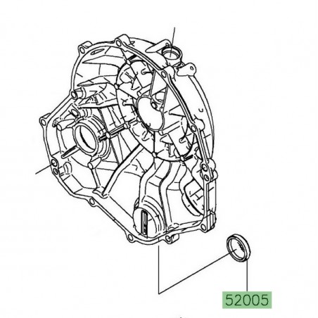 Hublot niveau d'huile Kawasaki 520050071 | Moto Shop 35