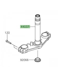 Té de fourche inférieur Kawasaki 44037011918R