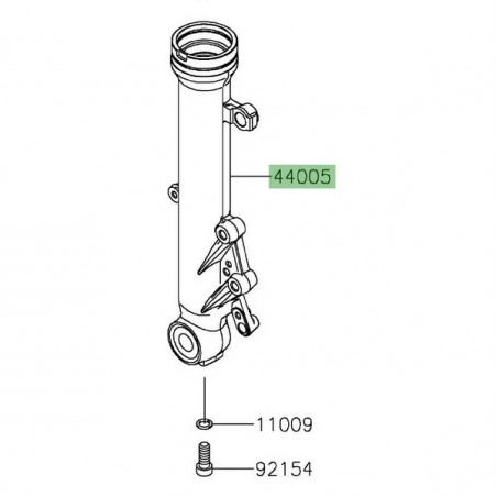Fourreau de fourche gauche Kawasaki Z650 (2020-2024) | Réf. 44005011532A