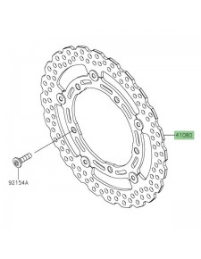 Disque de frein avant Kawasaki 41080066611I | Moto Shop 35