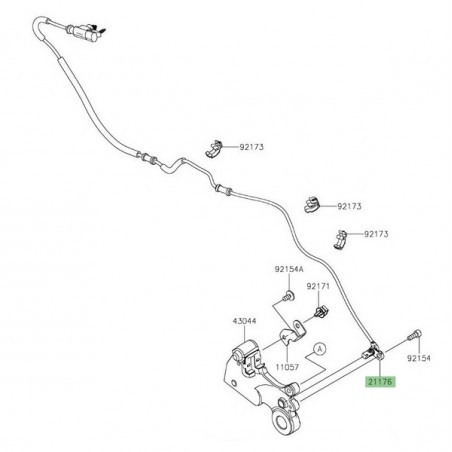 Câble ABS arrière d'origine Kawasaki 211760919 | Moto Shop 35