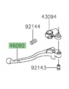 Levier d'embrayage d'origine Kawasaki 460920569 | Moto Shop 35