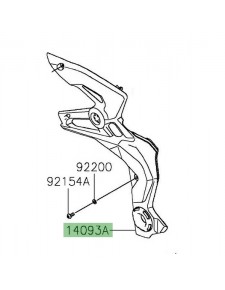 Cache pivot noir Kawasaki Z900 (2020-2024)