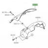 Saute-vent noir d'origine Kawasaki Z900 (2020-2024)