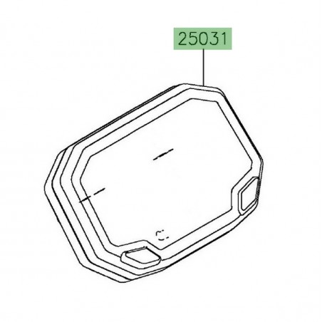 Bloc compteur TFT couleur Kawasaki 250360130 | Moto Shop 35