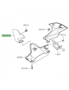 Flanc de tête de fourche gauche Kawasaki Z900 (2020-2024) | Moto Shop 35