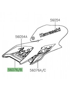 Autocollant décoratif avant habillage de réservoir Kawasaki Z900 (2020-2021) | Moto Shop 35