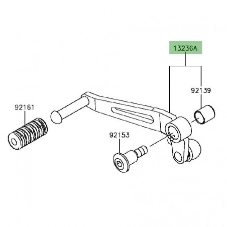 Sélecteur de vitesse Kawasaki Z900 (2017-2024) | Réf. 132360783