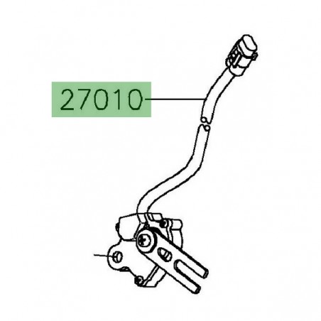 Contacteur de béquille latérale Kawasaki 270100722 | Moto Shop 35