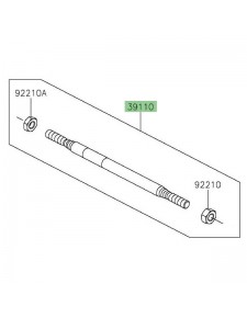 Tige de sélecteur d'origine Kawasaki 391100033 | Moto Shop 35