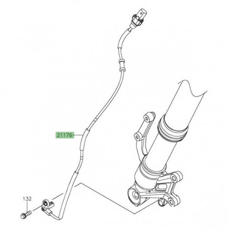 Câble ABS avant Kawasaki Z900 (2020-2024) | Réf. 211760911