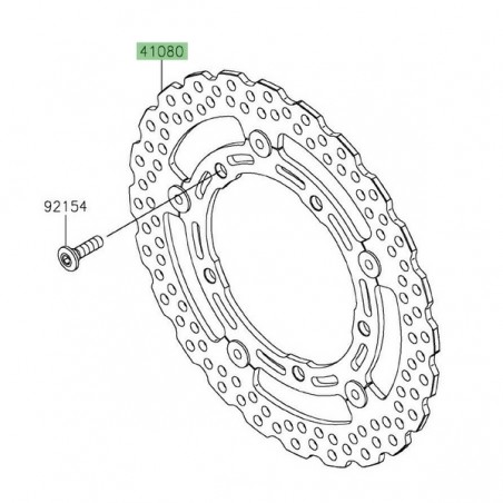 Disque de frein avant Kawasaki Z900 (2020-2024) | Réf. 41080071011I