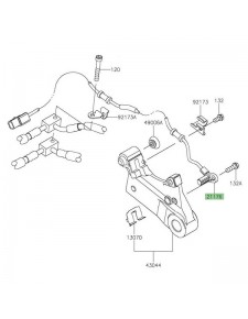 Câble ABS arrière Kawasaki Z900 (2020-2024)