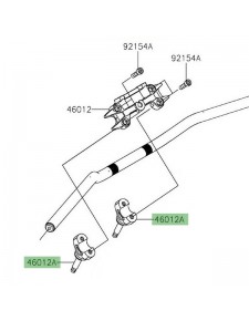Pontet de guidon Kawasaki Z900 (2020-2024) | Réf. 46012041118R
