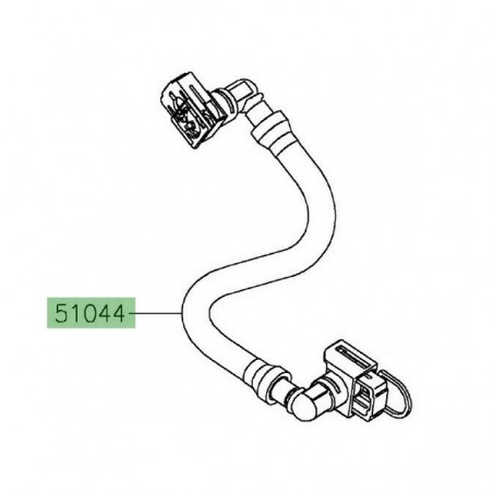 Durite d'essence d'origine Kawasaki 510440863 | Moto Shop 35
