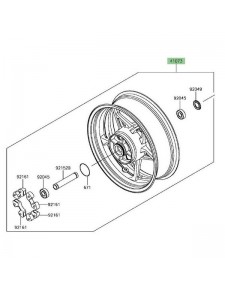 Jante arrière Kawasaki Z900 (2020-2024)
