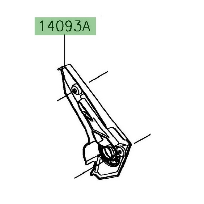 Cache pivot de cadre droit Kawasaki Ninja 650 (2017-2021) | Réf. 14093062318T