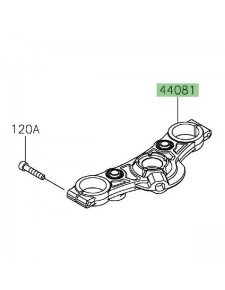 Té de fourche supérieur Kawasaki Ninja 650 (2017-2021) | Réf. 44081009818R