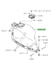 Réservoir d'essence Kawasaki Ninja 650 (2020-2021)