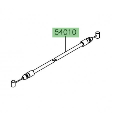 Câble fermeture de selle Kawasaki 540100612 | Moto Shop 35