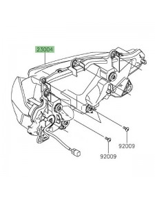 Optique avant à Leds Kawasaki Ninja 650 (2020-2021) | Réf. 230040420 - 230040423