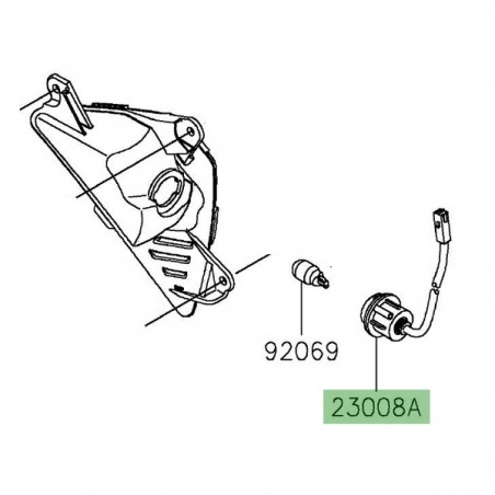 Faisceau clignotant avant Kawasaki Ninja 650 (2020-2021) | Réf. 230080167 - 230080168