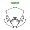Autocollant "Kawasaki" bulle Kawasaki Ninja 650 (2020-2021)
