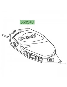 Autocollant "Kawasaki" réservoir Kawasaki Ninja 650 (2020-2021) | Moto Shop 35