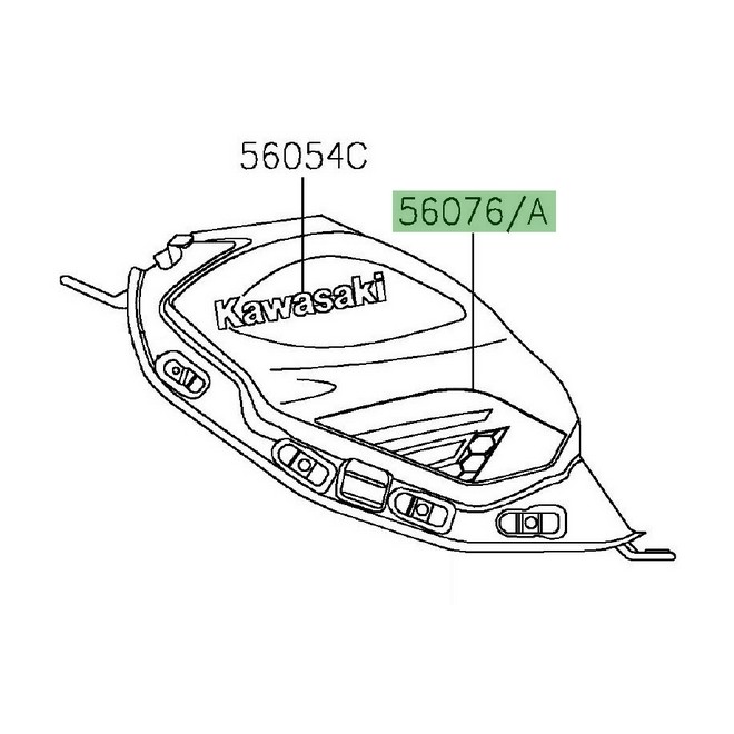 Autocollant décoratif réservoir Kawasaki Ninja 650 (2020-2021) | Moto Shop 35