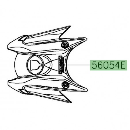 Autocollant "Kawasaki Racing Team" habillage de réservoir Kawasaki Ninja 650 KRT (2020) | Réf. 560542719